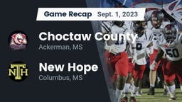 Recap: Choctaw County  vs. New Hope  2023