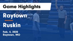 Raytown  vs Ruskin  Game Highlights - Feb. 4, 2020