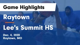 Raytown  vs Lee's Summit HS Game Highlights - Dec. 4, 2020