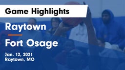 Raytown  vs Fort Osage  Game Highlights - Jan. 12, 2021