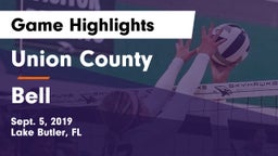 Union County  vs Bell Game Highlights - Sept. 5, 2019