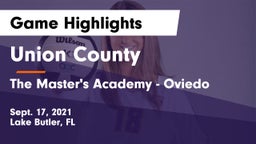 Union County  vs The Master's Academy - Oviedo Game Highlights - Sept. 17, 2021
