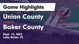 Union County  vs Baker County  Game Highlights - Sept. 12, 2022