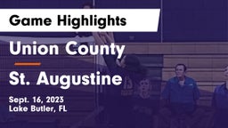 Union County  vs St. Augustine  Game Highlights - Sept. 16, 2023