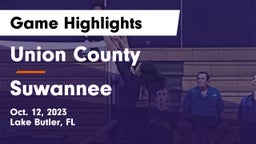 Union County  vs Suwannee  Game Highlights - Oct. 12, 2023