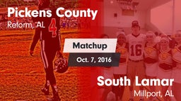 Matchup: Pickens County vs. South Lamar  2016