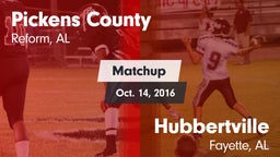 Matchup: Pickens County vs. Hubbertville  2016