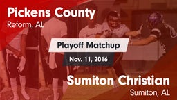 Matchup: Pickens County vs. Sumiton Christian  2016