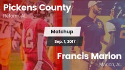 Matchup: Pickens County vs. Francis Marion 2017