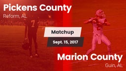 Matchup: Pickens County vs. Marion County  2017