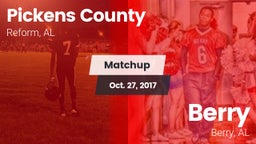 Matchup: Pickens County vs. Berry  2017