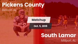 Matchup: Pickens County vs. South Lamar  2018
