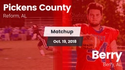 Matchup: Pickens County vs. Berry  2018