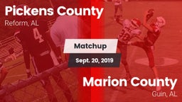 Matchup: Pickens County vs. Marion County  2019