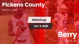 Matchup: Pickens County vs. Berry  2020