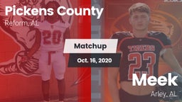 Matchup: Pickens County vs. Meek  2020