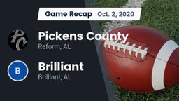 Recap: Pickens County  vs. Brilliant  2020