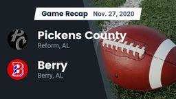 Recap: Pickens County  vs. Berry  2020