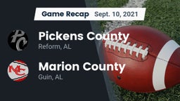 Recap: Pickens County  vs. Marion County  2021