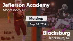 Matchup: Jefferson Academy vs. Blacksburg  2016