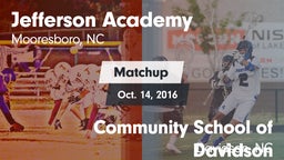 Matchup: Jefferson Academy vs. Community School of Davidson 2016