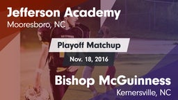 Matchup: Jefferson Academy vs. Bishop McGuinness  2016