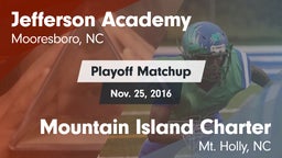 Matchup: Jefferson Academy vs. Mountain Island Charter  2016