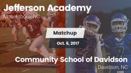 Matchup: Jefferson Academy vs. Community School of Davidson 2017