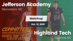 Matchup: Jefferson Academy vs. Highland Tech  2018