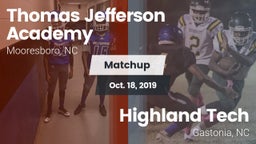Matchup: Thomas Jefferson Aca vs. Highland Tech  2019