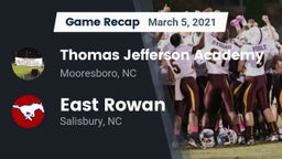 Recap: Thomas Jefferson Academy  vs. East Rowan  2021
