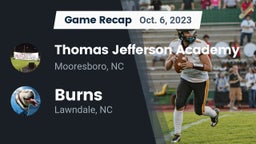 Recap: Thomas Jefferson Academy  vs. Burns  2023