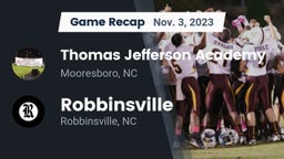 Recap: Thomas Jefferson Academy  vs. Robbinsville  2023