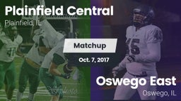 Matchup: Plainfield Central vs. Oswego East  2017