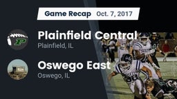 Recap: Plainfield Central  vs. Oswego East  2017