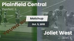 Matchup: Plainfield Central vs. Joliet West  2018
