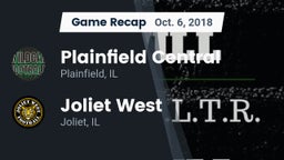 Recap: Plainfield Central  vs. Joliet West  2018