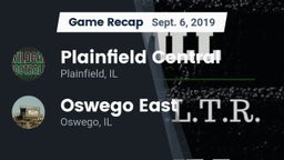 Recap: Plainfield Central  vs. Oswego East  2019