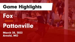 Fox  vs Pattonville  Game Highlights - March 28, 2022