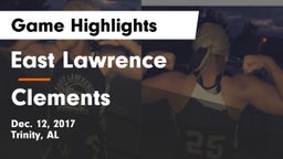 East Lawrence  vs Clements  Game Highlights - Dec. 12, 2017