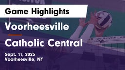 Voorheesville  vs Catholic Central Game Highlights - Sept. 11, 2023