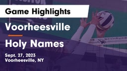 Voorheesville  vs Holy Names Game Highlights - Sept. 27, 2023