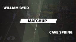 Matchup: Byrd vs. Cave Spring  2016