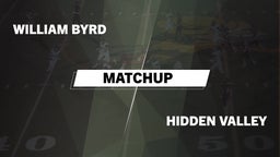 Matchup: Byrd vs. Hidden Valley  2016