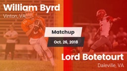 Matchup: Byrd vs. Lord Botetourt  2018