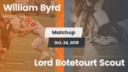 Matchup: Byrd vs. Lord Botetourt Scout 2018