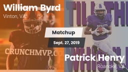 Matchup: Byrd vs. Patrick Henry  2019