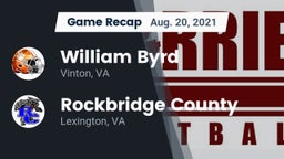Recap: William Byrd  vs. Rockbridge County  2021