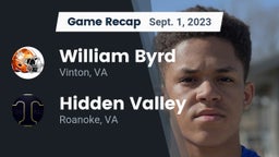 Recap: William Byrd  vs. Hidden Valley  2023
