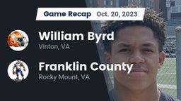Recap: William Byrd  vs. Franklin County  2023